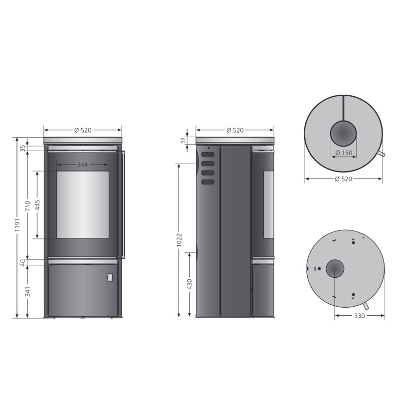 Kaminofen Oranier Arena 2.0 - 7 kW