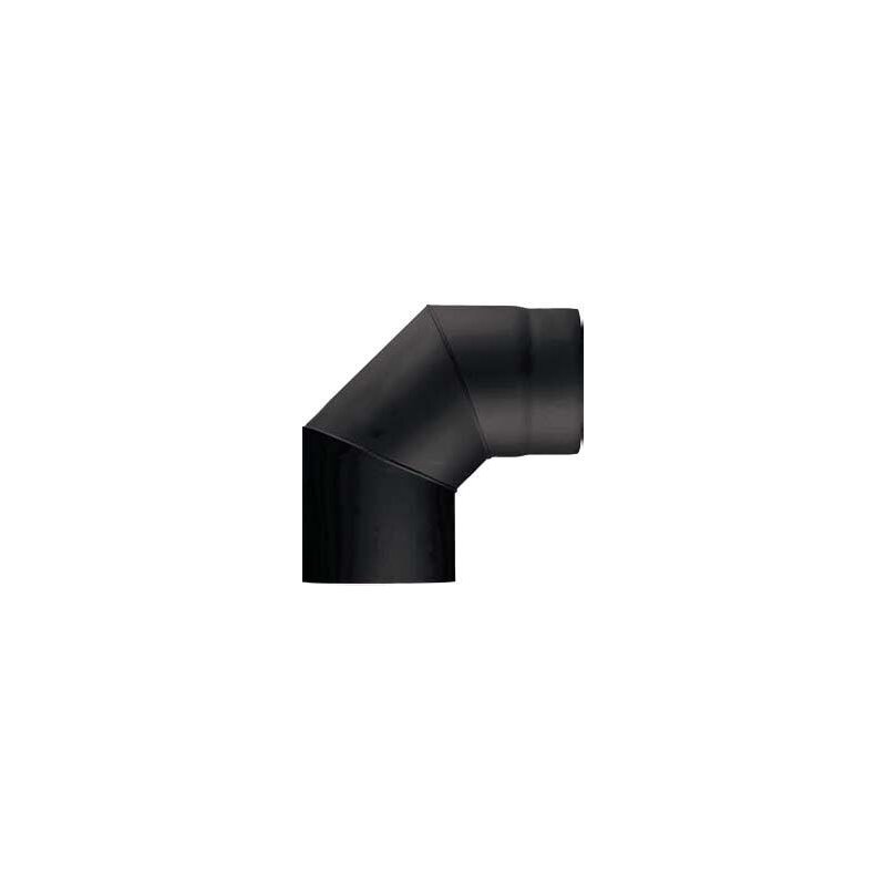 Rauchrohrbogen 90° Ø160 x 2 mm, Farbe schwarz
