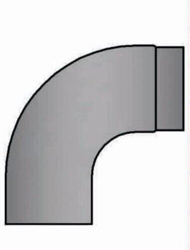 Rauchrohrbogen 90° glatt gezogen Ø150 x 2 mm, Farbe schwarz