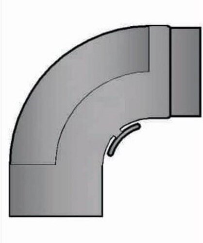 Rauchrohrbogen 90° glatt gezogen Ø150 x 2 mm, Farbe schwarz