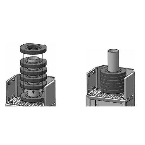 Jotul Wärmespeichernde Steine (6 Stück), 70 kg