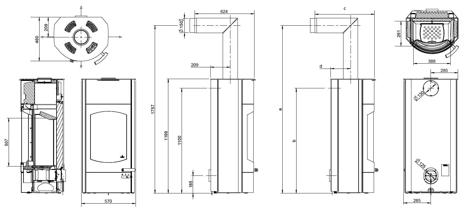Kaminofen Austroflamm Koko Xtra 2.0 (Wärmespeicherung) - 6 kW