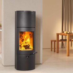 Kaminofen Austroflamm Tower Xtra 2.0 - 4 kW - Gussgrau (Wärmespeicherung)
