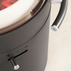 Kaminofen Austroflamm Tower Xtra 2.0 - 4 kW - Gussgrau (Wärmespeicherung)
