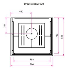 Kaminbausatz Camina S13 - 9 kW - Speicherkamin - schwenkbar