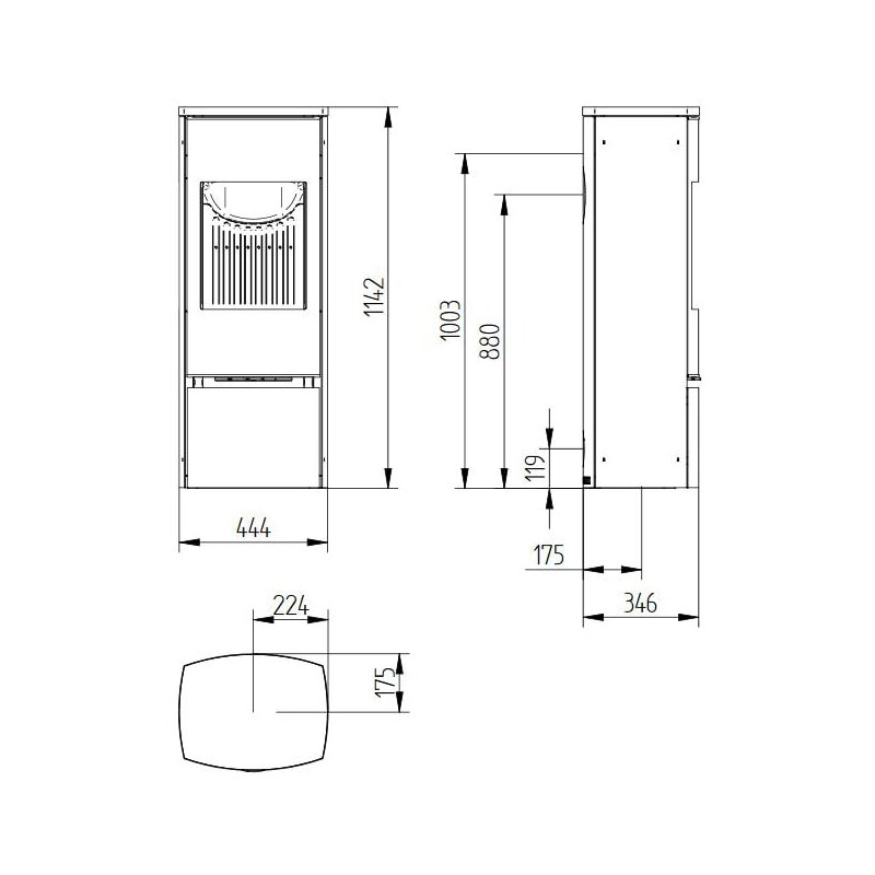 Kaminofen Jydepejsen Bella - 5 kW