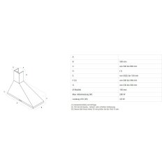 Dunstabzugshaube Rizzoli - Diagonale - lackiert
