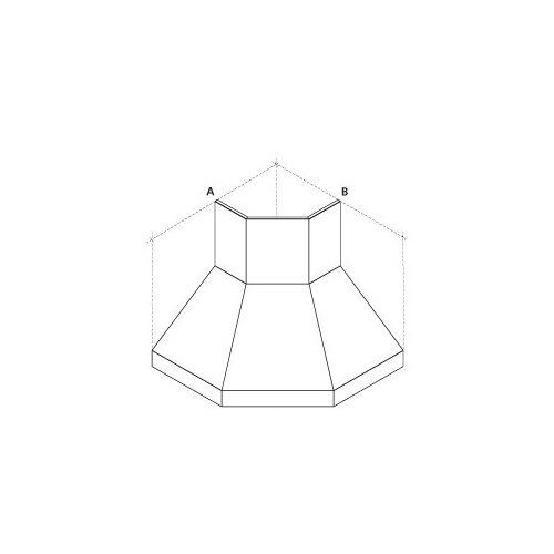 Maße AxB - 1100x1100 mm