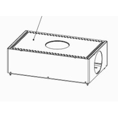 Austroflamm Dexter Aufsatzbox - h=19,1cm, Anschluss rechts