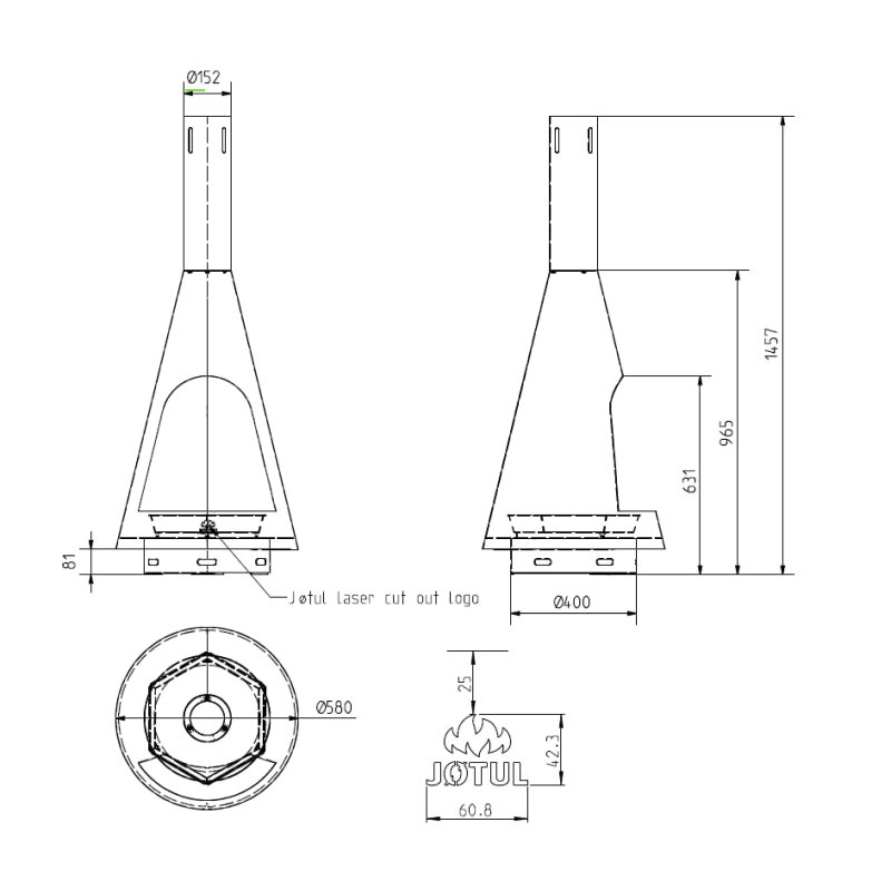 Gartenkamin Jotul Froya