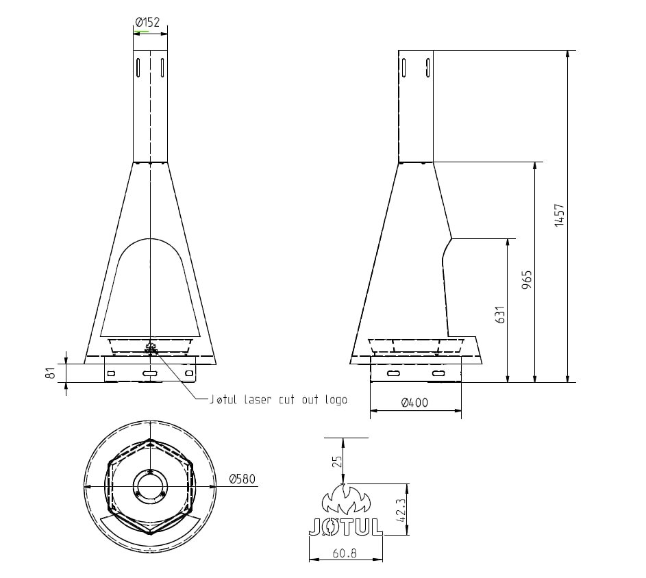 Gartenkamin Jotul Froya