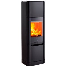 Kaminofen SCAN 65-9 Hightop Stahlmodell ohne Seitenfenster - 6 kW - Schwarz