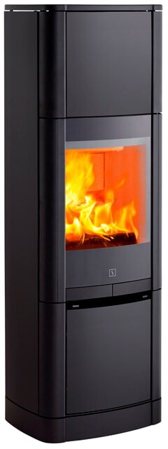Kaminofen SCAN 65-9 Hightop Stahlmodell ohne Seitenfenster - 6 kW - Schwarz