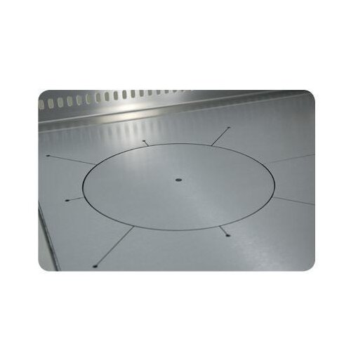 Herdplatte aus Stahl - mit Kochlochdeckel