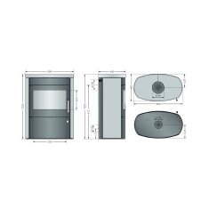 Kaminofen Justus Agero 2.0 - 7 KW
