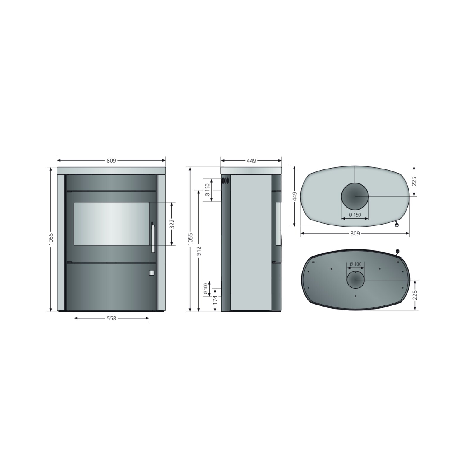 Kaminofen Justus Agero 2.0 - 7 KW