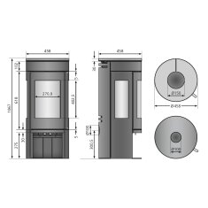 Kaminofen Justus Mino Trios 2.0 - 5,5 kW