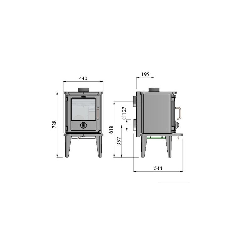 Kaminofen Gussofen Morsoe 3116 - 5,2 kW