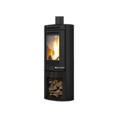 Kaminofen Edilkamin TALLY 8 - 8 kW - Stahl Schwarz