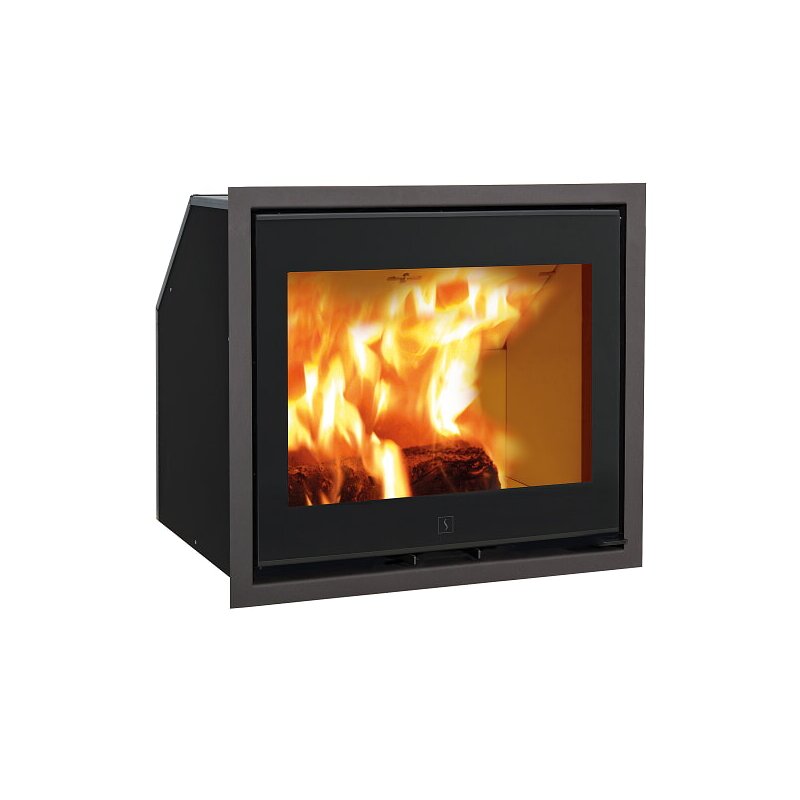 Kamineinsatz SCAN 1003 BB schwarzes Glas / schwarze Kantenleiste - 7,2 kW