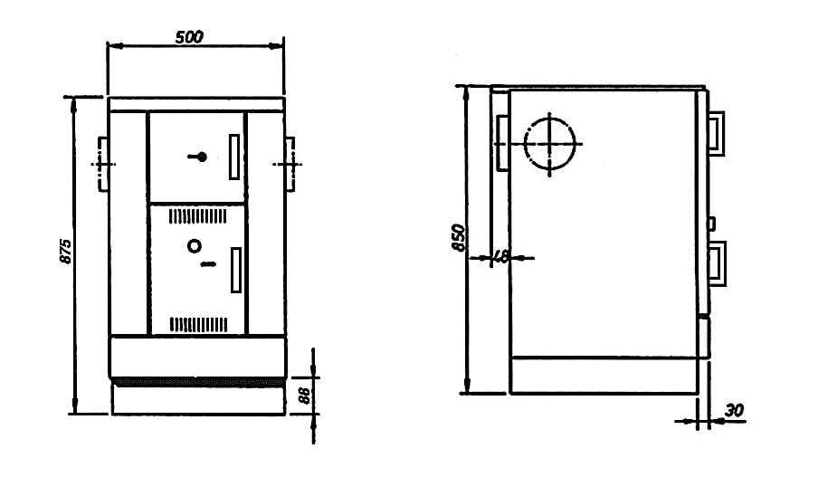 Wamsler Zentralheizungsherd wassergeführt K 158 - 22 kW
