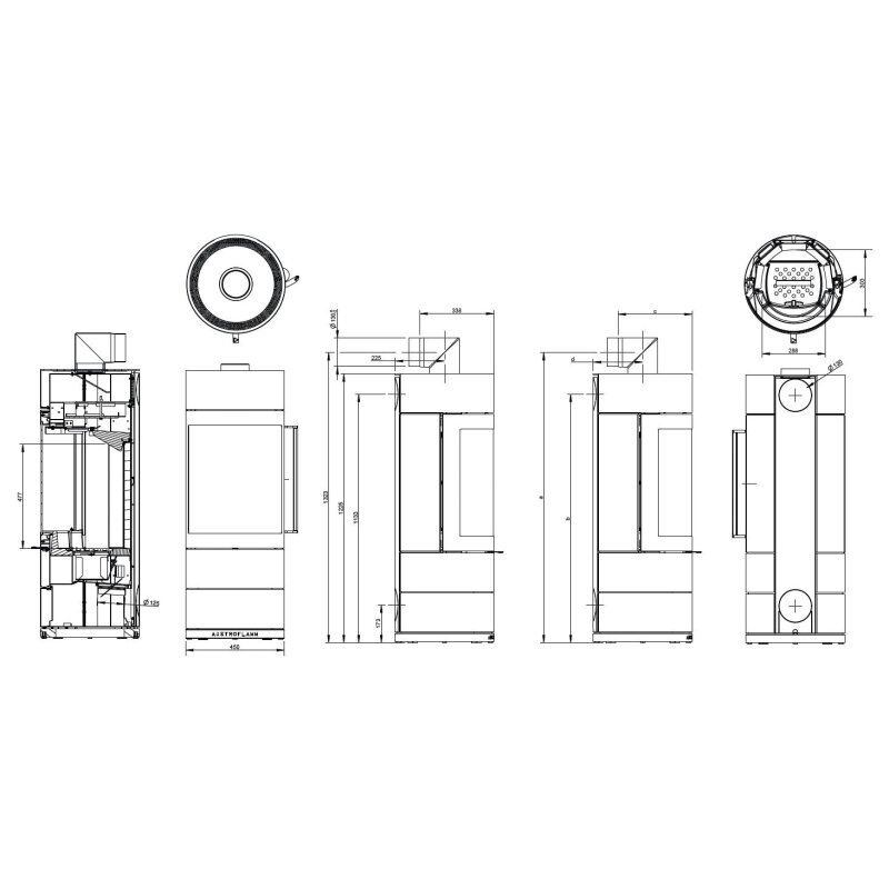 Kaminofen Austroflamm Lux - 7 kW