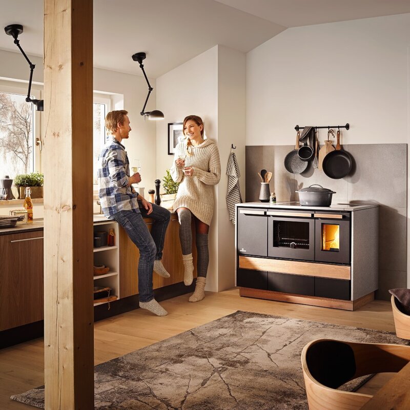 Küchenherd Lohberger Dachstein Alpin mit Warmhaltefach - 6 kW