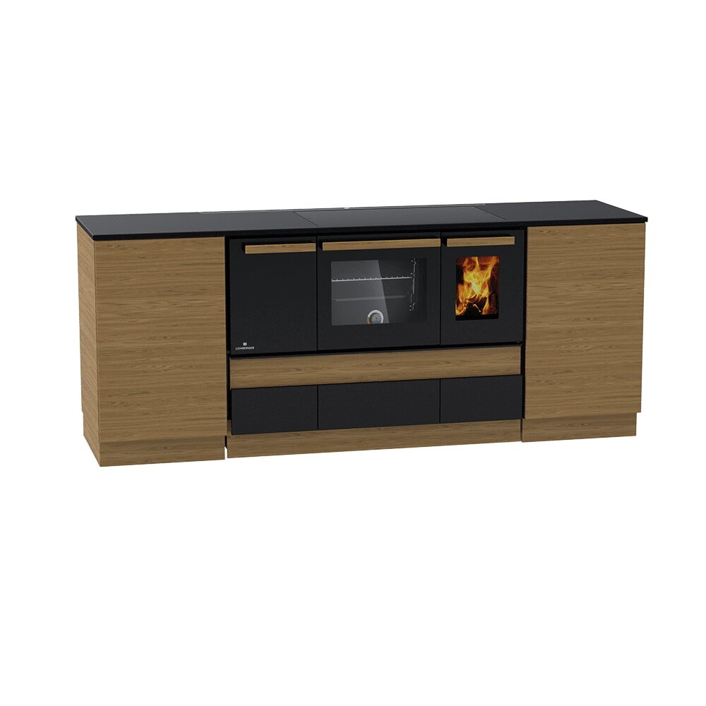 Küchenherd Lohberger Dachstein Alpin mit Warmhaltefach - 6 kW