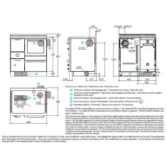 Zentralheizungsherd Rizzoli - Serie RTE mit Backofen - RTE 80 - Epoka - 22 kW