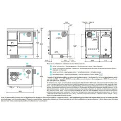 Zentralheizungsherd Rizzoli - Serie RTVE mit Backofen - RTVE 80 - Standard - 22  kW