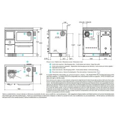 Zentralheizungsherd Rizzoli - Serie RTVE mit Backofen - RTVE 90 - Epoka - 22 kW