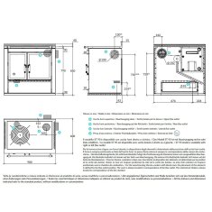 Zentralheizungsherd Rizzoli - Serie ST mit Backofen - ST 90 B - Moderna - 10,5 kW