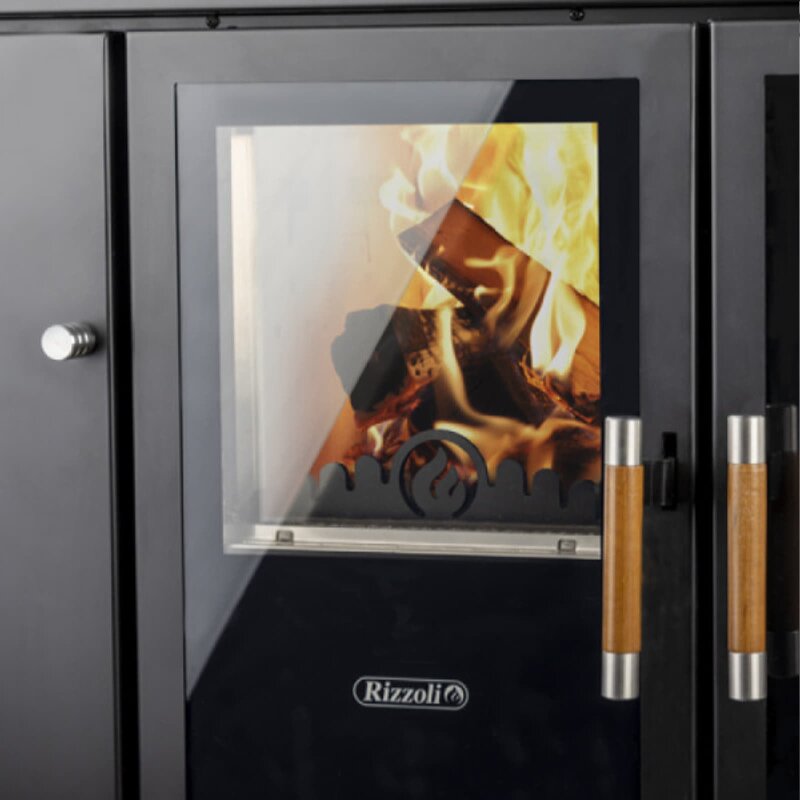 Zentralheizungsherd Rizzoli - Serie STP mit Backofen - Rustik - 30 kW
