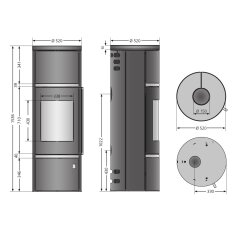 Kaminofen Oranier Ostro (W+) - 6,5 kW