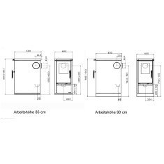 Wamsler Küchenherd / Beistellherd W1-40 - 6 kW