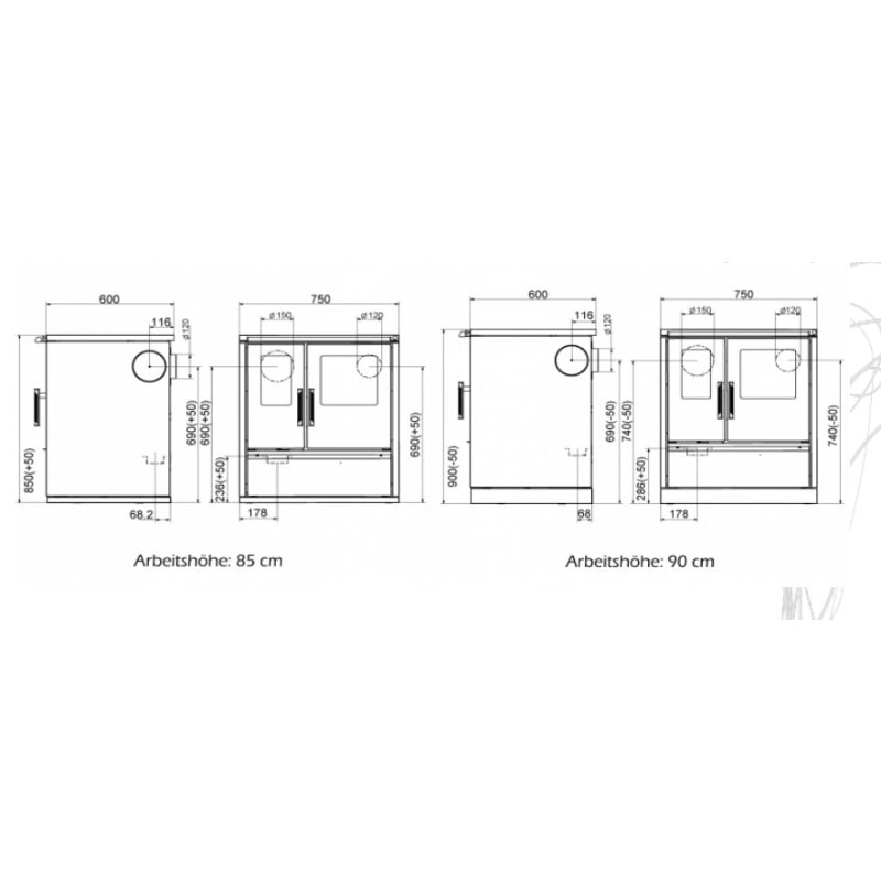 Wamsler Küchenherd W1-75 - 8 kW