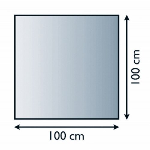 Bodenplatte Glas ESG 6mm mit Facette Quadrat 1000 x 1000 mm
