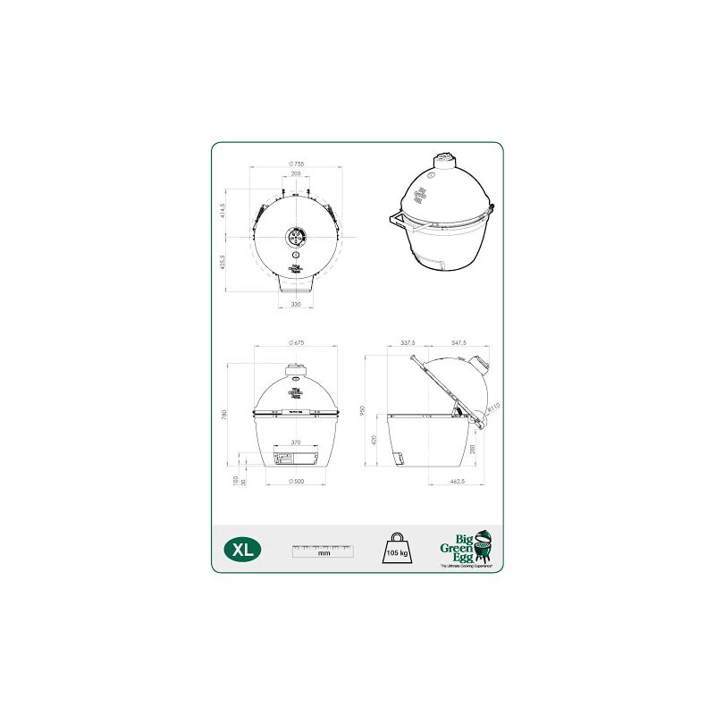 Keramikgrill Big Green Egg - XLarge Starter-Paket