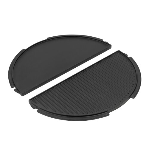 Big Green Egg - Gusseisen Grillplatte halbrund für...