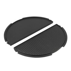 Big Green Egg - Gusseisen Grillplatte halbrund für...