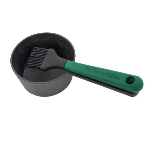 Big Green Egg - Gusseisen Saucentopf mit Pinsel für...