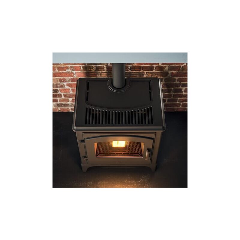 Pelletofen MCZ DECO Air 8 UP M1 (Anschluss oben) - Maestro+- Schwarz - 8 kW
