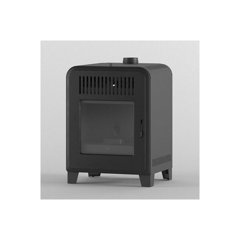 Pelletofen MCZ CUTE Air 8 UP M1 (Anschluss oben) - Maestro+ - Schwarz - 8 kW