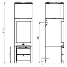 Kaminofen Gussofen Jotul F 368 V2 Advance High Top - 6 kW - schwarz lackiert (BP)