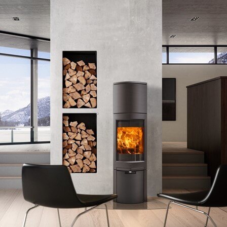 Kaminofen Gussofen Jotul F 368 V2 Advance High Top - 6 kW - schwarz lackiert (BP)