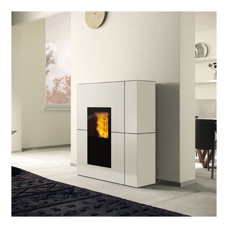 Pelletofen wasserführend Edilkamin BLADE2 H 18 UP - Stahl - 19,2 kW