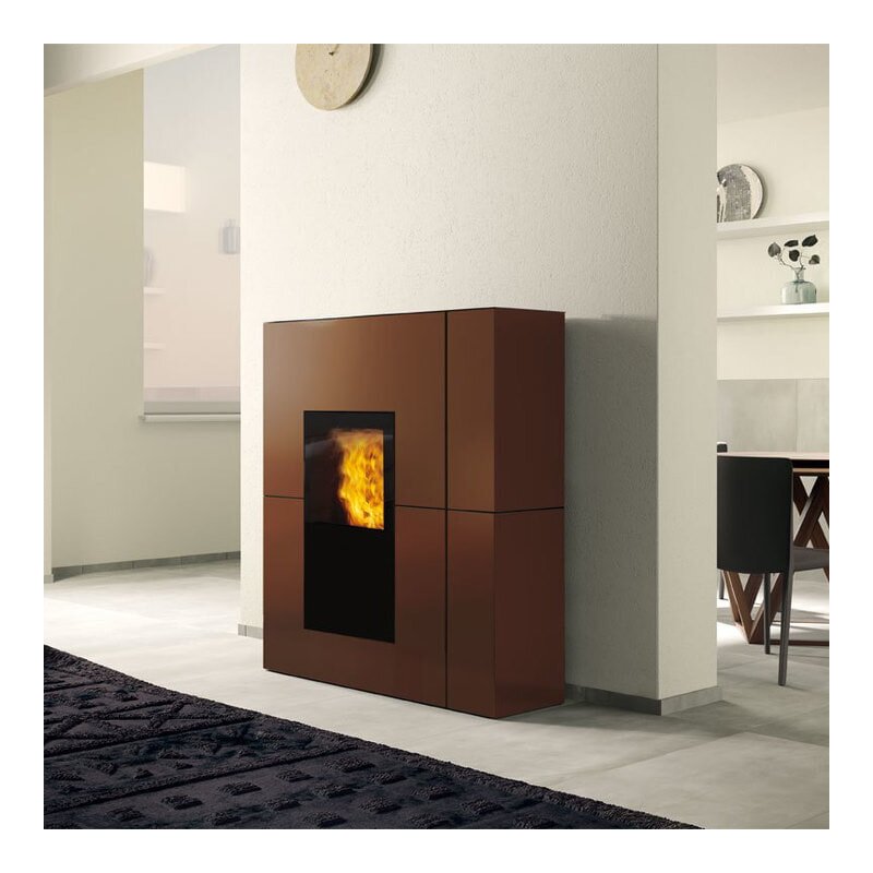Pelletofen wasserführend Edilkamin BLADE2 H 18 UP - Stahl - 19,2 kW