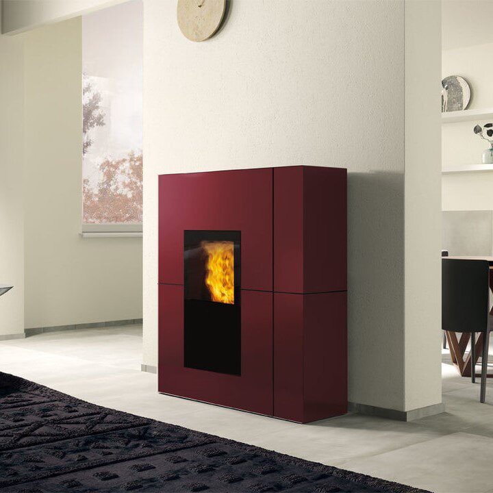 Pelletofen wasserführend Edilkamin BLADE2 H 18 UP - Stahl - 19,2 kW