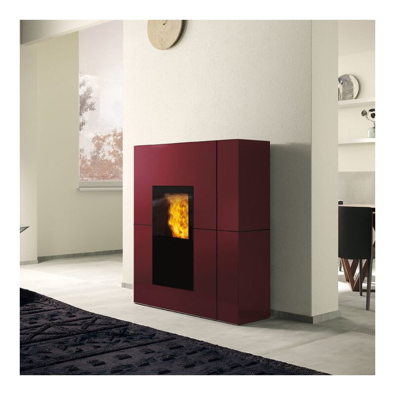 Pelletofen wasserführend Edilkamin BLADE2 H 22 UP - Stahl - 22,8 kW
