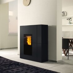 Pelletofen wasserführend Edilkamin BLADE2 H 22 UP - Stahl - 22,8 kW